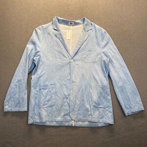 Mens Casual Blazer Size XL Suit Jacket Lightweight Two Button,Blue,Pockets